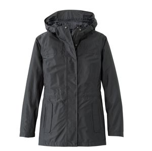 LL Bean Black Medium H2OFF Rain Waterproof Jacket
